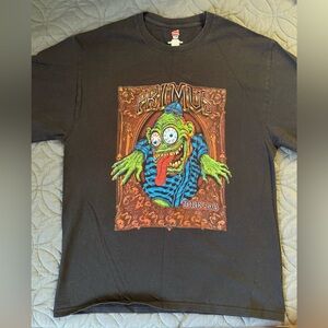 Hanes Black T-Shirt with Colorful Monster Graphic
